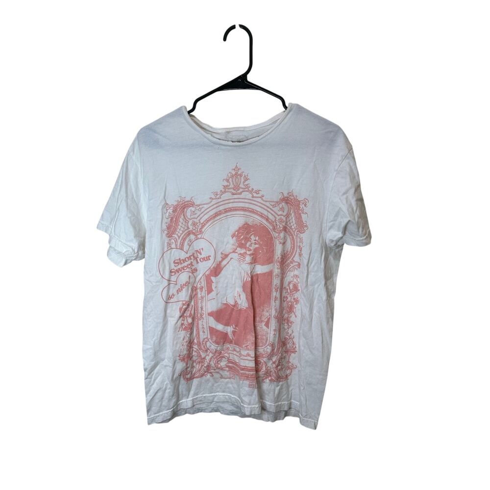 Sabrina Carpenter 2024 Short & Sweet Tour Official Merch T-Shirt With Dates Sz M